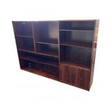 Bookcase with Locking lower cabinet