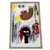 Attributed J.M.B mixed media on paper