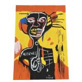 Attributed BASQUIAT mixed media on paper