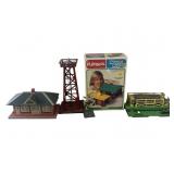 Playskool Lincoln Logs And Miscellaneous Train Ite
