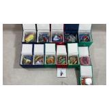 12 Vargas Collection hand-painted inside-glass
