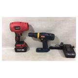 Bullseye 20V Spotlight and Ryobi Drill Set