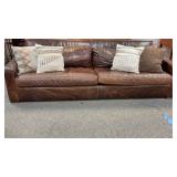 Restoration Hardware Maxwell Leather 2-Cushion