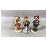 3 Schmid Hummel Ornaments, Mini China Head