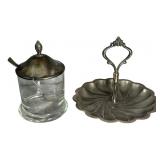 Vintage Silver-plated Jam Jar & Silver-plated