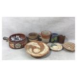 Pottery and Woven Basketry Items