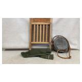 National Washboard, Military Items, and Metal Cant