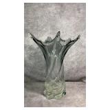 Vintage 1960s MCM Murano Twisted Glass Vase