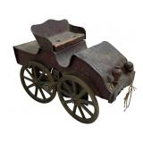 Antique horseless hill climb friction toy
