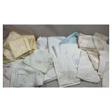 Group of vtg bed sets and table sets
