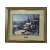 Thomas Kinkade 'Sunday Evening Sleigh Ride' print