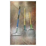 Group of lawn tools