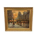 Impressionist French Street Scene