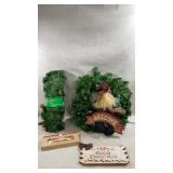 festive assortment features a pre-lit artificial