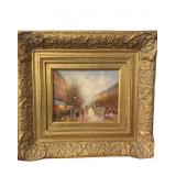 Te Pencke 'Boulevard a Paris' Post-Impressionist