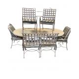 JORDAN BROWN Outdoor Table with 6 chairs
