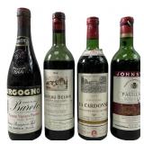 (4) Sealed Collectors Wine Bottles