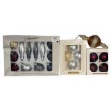 (3) Boxes of Vintage Glass Christmas Ornaments