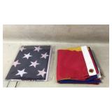 Two Flags Including Arizona and Star Design