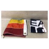 Two Nylon Flags: Team USA & Rainbow Pride 36x60 In