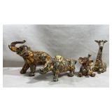 vintage La Vie Safari Collection glazed ceramic