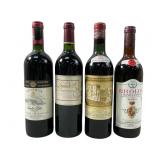 (4) Sealed Collectors Bottles Of Wine