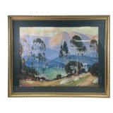 Alfred R. Mitchell "California sunset glow"