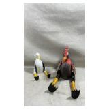 hand-carved and hand-painted wooden folk art