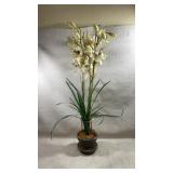 40-inch artificial cymbidium orchid plant