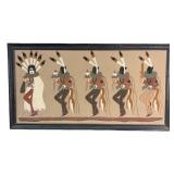 Vintage Nelson Cambridge Navajo Sand Painting