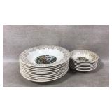 Sebring Pottery Co Chantilly Soup Bowls