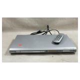 silver Philips DVP642 progressive scan DVD player.