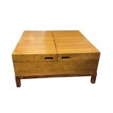 Wooden Storage Coffee Table with Lift-Top Design