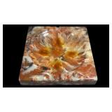 Vintage Mid-Cntury Marbled Resin Ashtray.