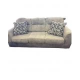 Clean Plush Sofa with throw pillows