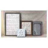 Framed Wall Art Including Various Designs
