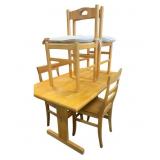 Oak Table with 4 chairs