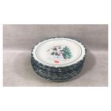 Glass Christmas plates