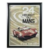 24 Hours Of Le Mans 1963 Poster Print Framed