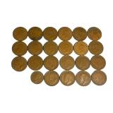 20+ Vintage Pre-Decimal Bronze Coins, 1940 NZ