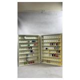 folding wall-mounted thread spool storage c