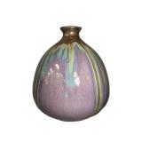 Vintage Boho Mid-Century Ceramic Vase Vibrant
