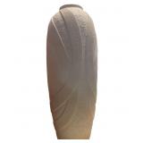 Tall Decorative Vase with Textured and Ribbed Desi