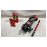 vintage red 3-Ton Hydraulic Bottle Jack,  Team