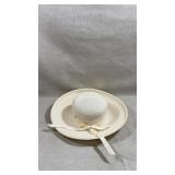 Eric javits New York ivory-colored straw sun hat