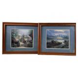 (2) Thomas Kinkade framed prints