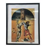 Salvador Dali "Poetry of America" framed print
