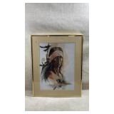framed vintage lithograph titled "Proud A