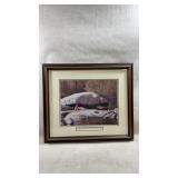 Artist signed and # framed print "autumn solitude"