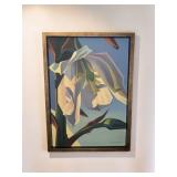 ATTRIBUTED TO ED MELL DESERT FLOWER OIL LINEN